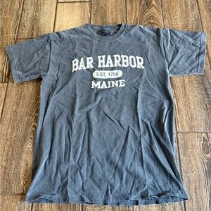 Bar Harbor Maine Gray T-Shirt Tee Adult Medium